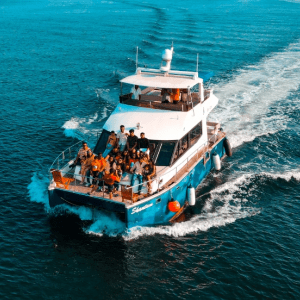 Luxury Blue Catamaran Shantam Yacht in Goa